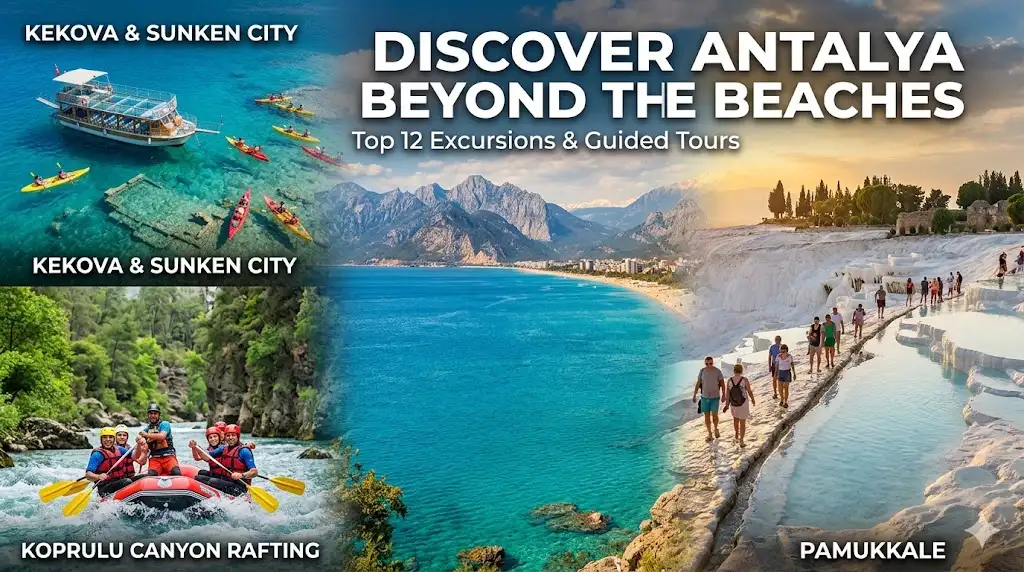 A guide to the 12 best things to do in Antalya including boat trips, Pamukkale, and rafting adventures