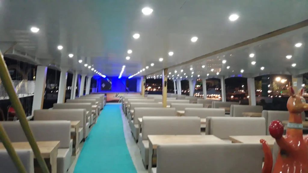 Freshly prepared lunch served onboard the Antalya cruise boat