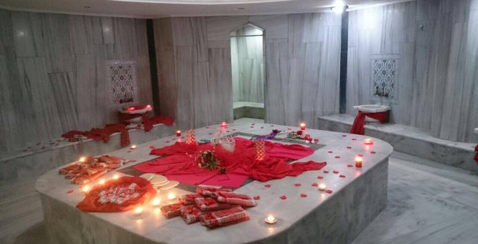 Traditional sauna and steam room in Antalya Turkish bath