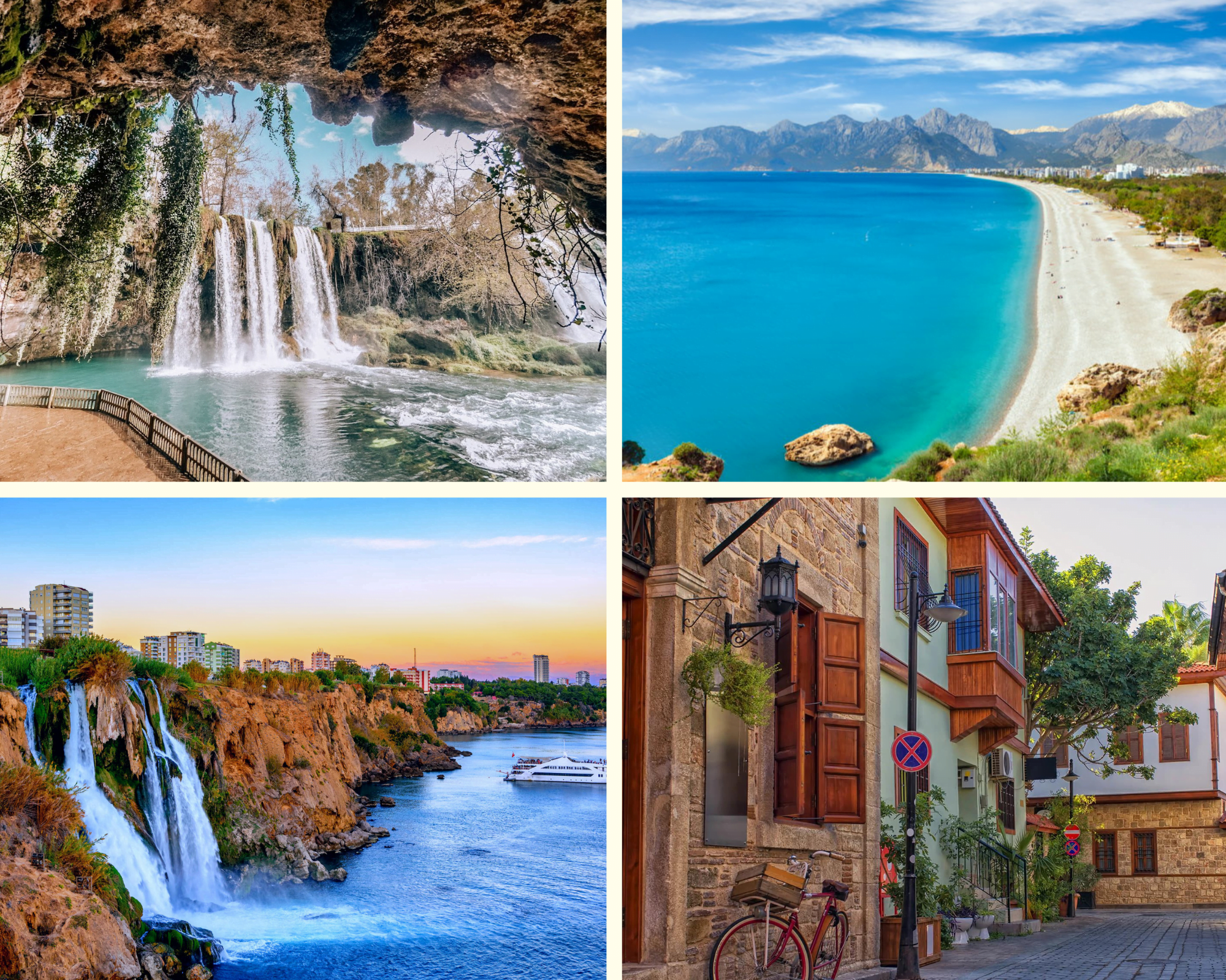 Duden watefall Konyaalti beach Cable Car Karpuzkaldiran Waterfall Old City