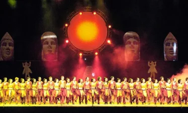 troy and fire of anatolia in antalya aspendos theater