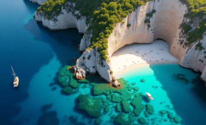 Best time to visit Suluada Island during an Adrasan boat tour with crystal-clear water and white sandy beach.