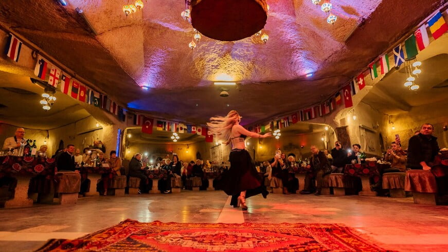 Traditional Turkish Night in Cappadocia, featuring folk dance, music, and cultural performances