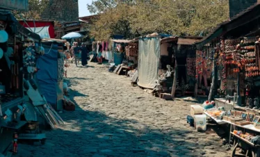 Manavgat market opening day bazaar stalls
