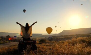 ATV tour in Cappadocia, navigating through the picturesque landscapes and ancient rock formations