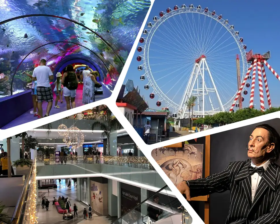 Antalya Aquarium, Museum, Amusement Park & Mall Tour — Aquarium, Wax Museum, Aktur and Migros with hotel transfer included