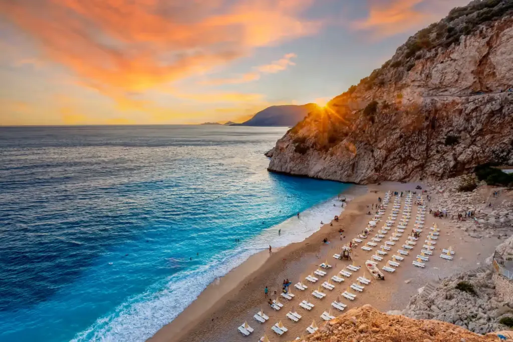 kas Kaputas day trip from Antalya — turquoise canyon beach and ancient Lycian town